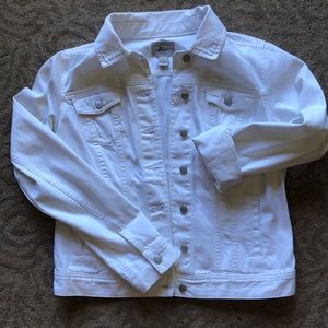 NWOT White denim jacket